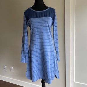 Y2K Long sleeve midi Dress Sheer neckline Brazilian KM